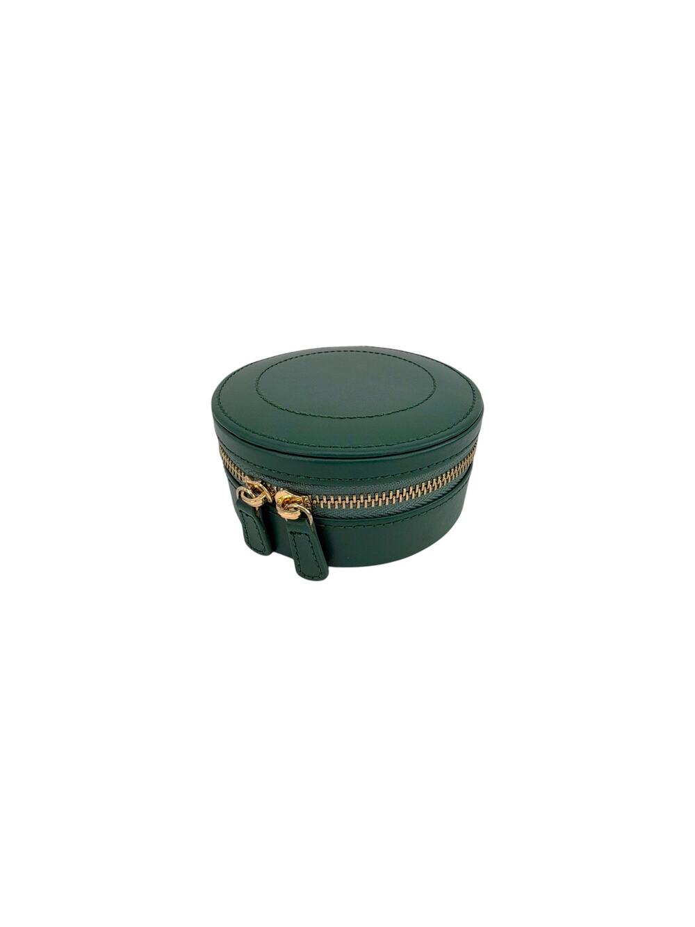 WOLF Sophia Round Zip Case in Forest Green